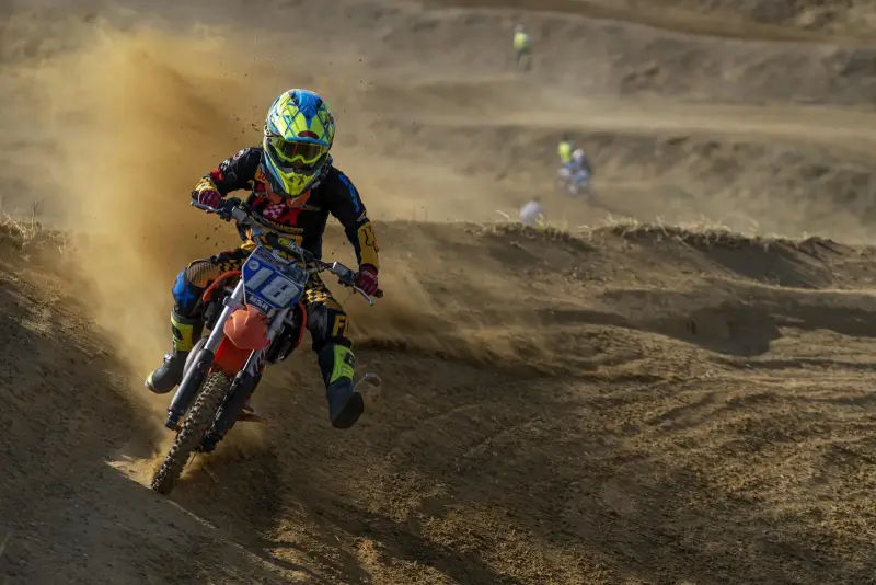 Setting up for the berm