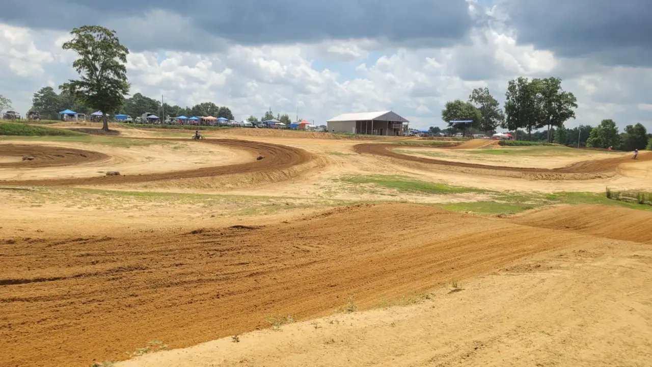 Open pit area and track at McLarty MX Park
